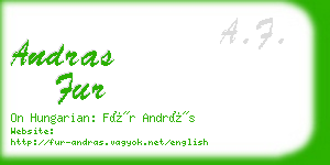 andras fur business card